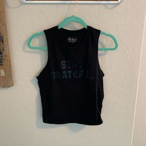 💪🏻👚 Miken Stay Grateful Tank Black Medium